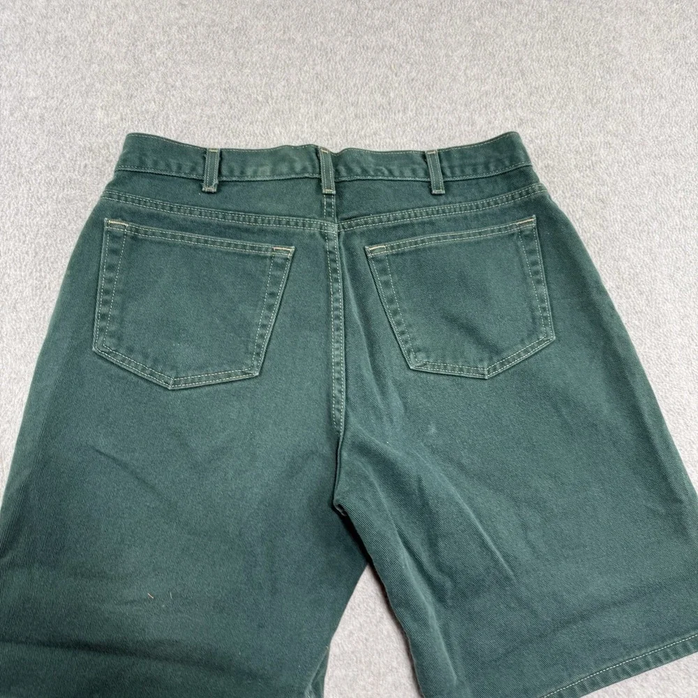 Baggy Arizona Green Jorts Long Denim Jean Shorts Vintage 90s Y2K 33